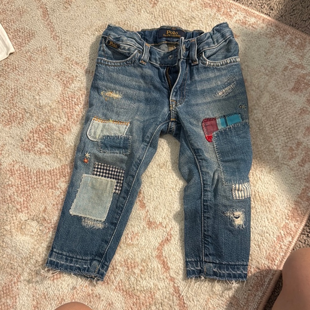Polo by Ralph Lauren Blue Patchwork Jeans